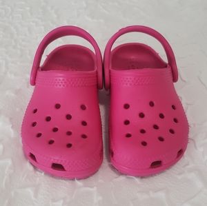 Hot Pink Crocs Toddler Size 6
